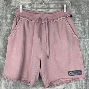 Alphalete Very Terry Men Shorts Medium Lavender Pull on drawstring Cotton Beachy